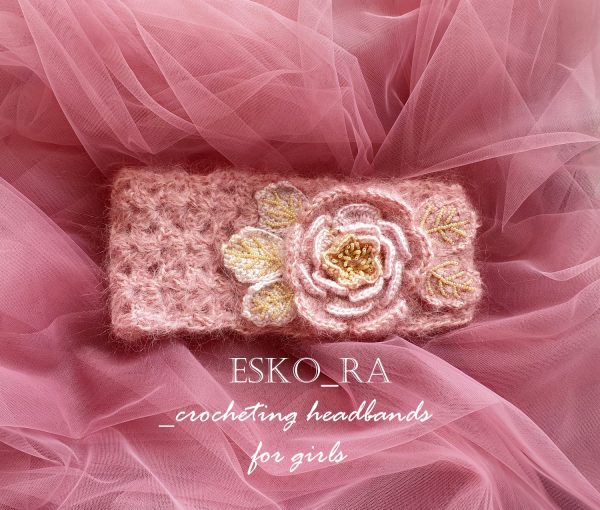 Crocheting girls -headbands